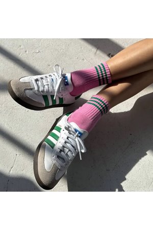 Le Bon Shoppe girlfriend sock - rose pink back