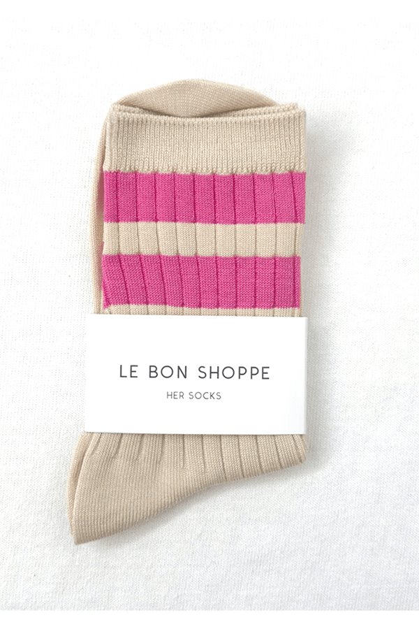 Le Bon Shoppe her sock varsity- taffy