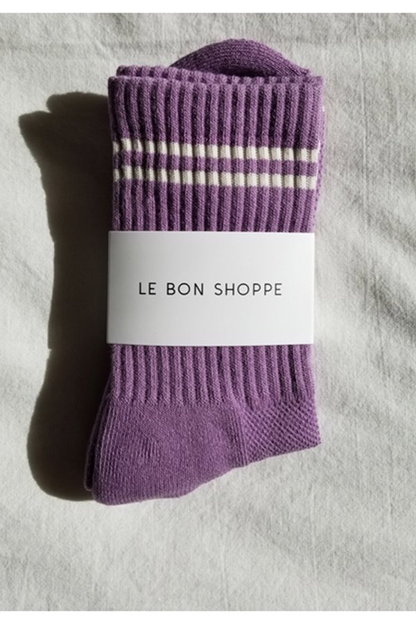 Le Bon Shoppe boyfriend sock - grape