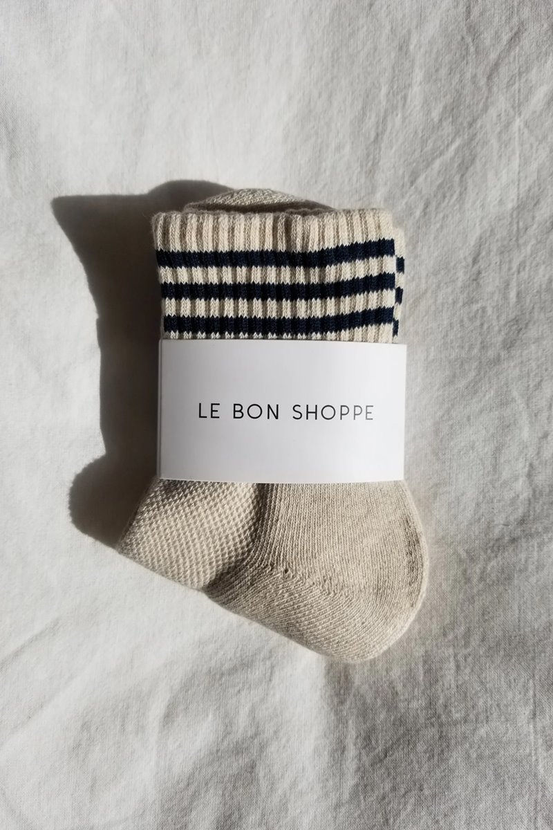 Le Bon Shoppe girlfriend sock - oatmeal side