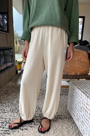 Le Bon Shoppe balloon pant naturel  back