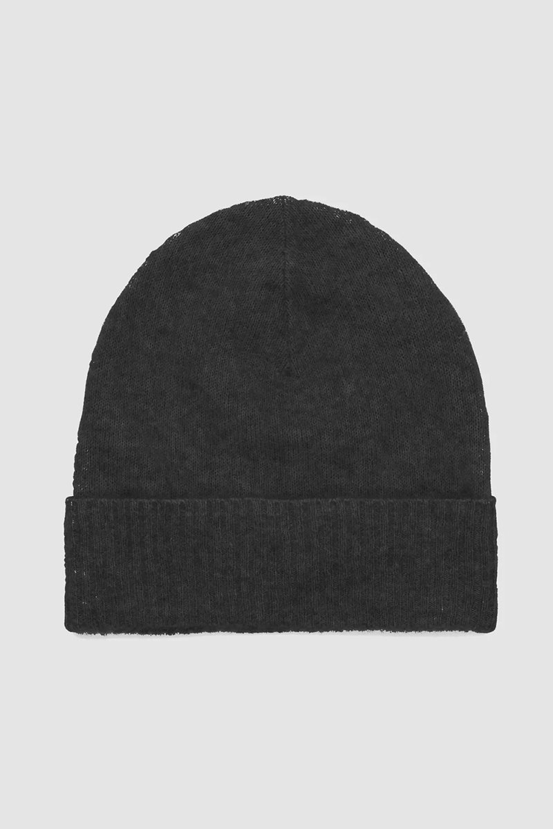 Second Female brook knit  hat - black