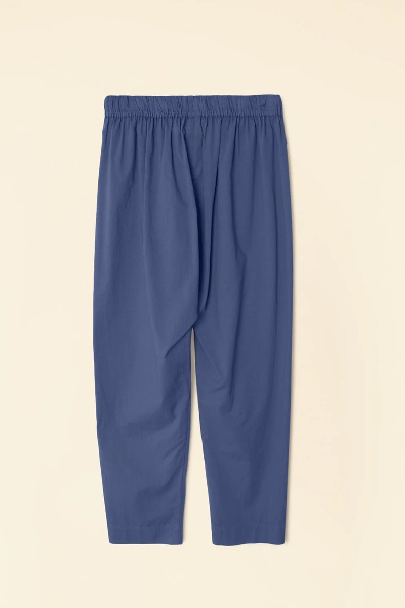 Xirena  draper trouser -  marlin blue side