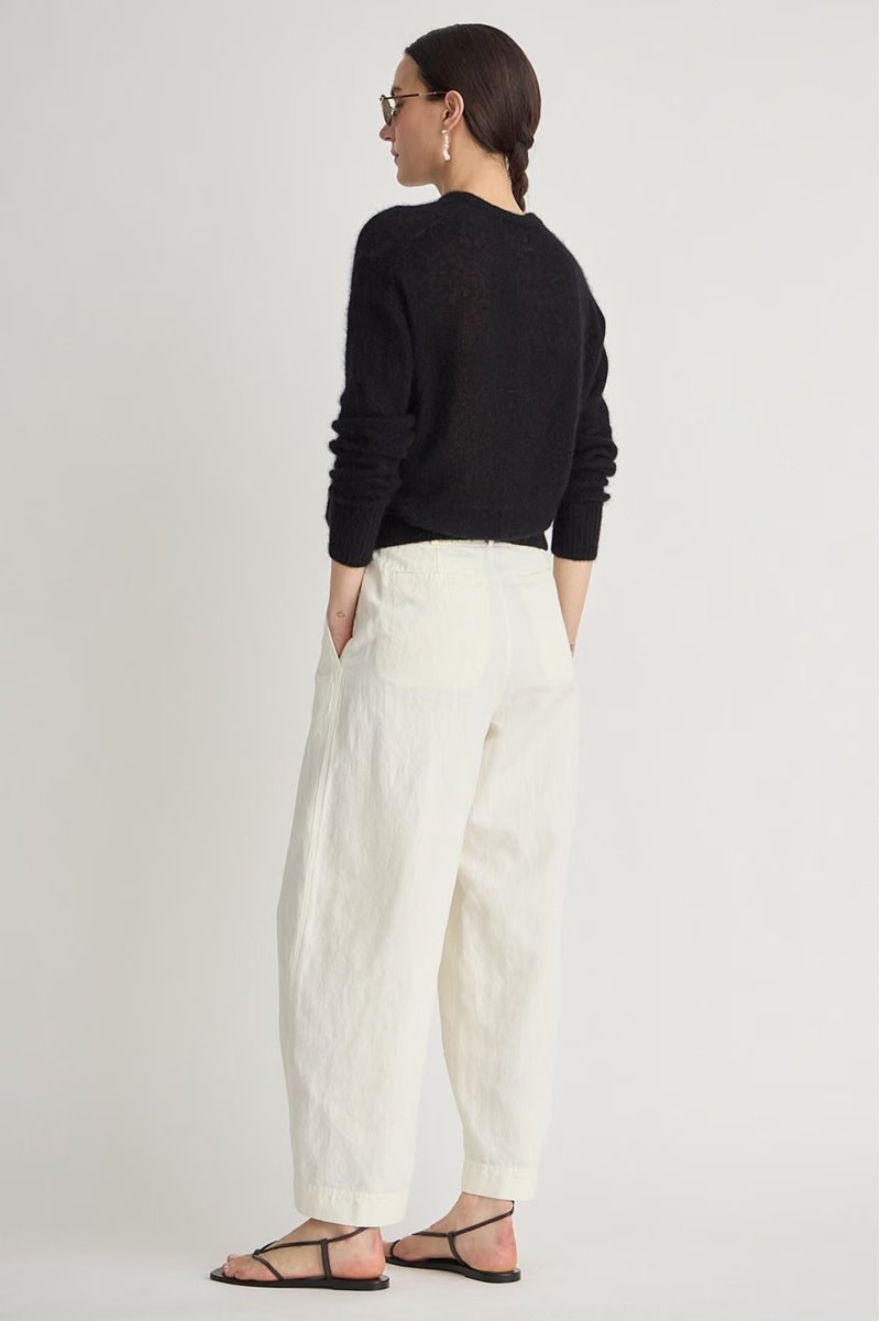 Apiece Apart bari cropped trouser cream side