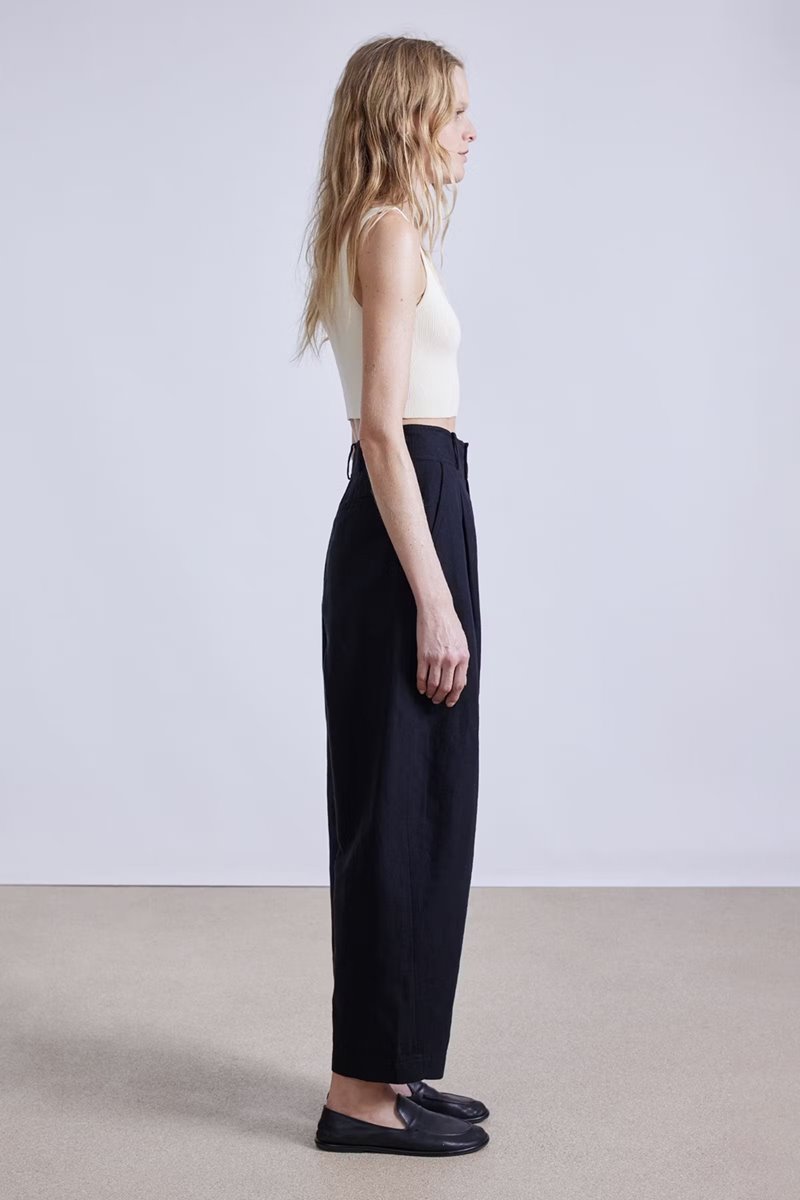 Apiece Apart bari cropped trouser  black detail