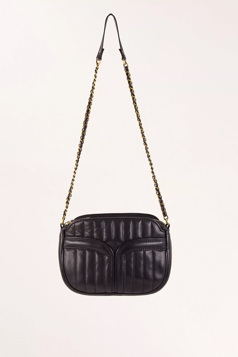 Sessun divine leather bag  black back
