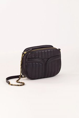 Sessun divine leather bag  black side