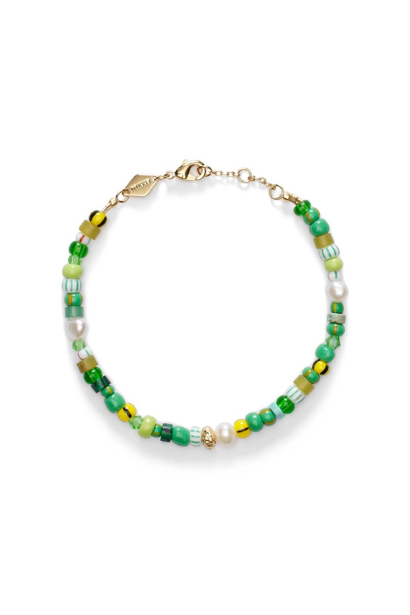 Anni Lu surf rider bracelet - green oasis