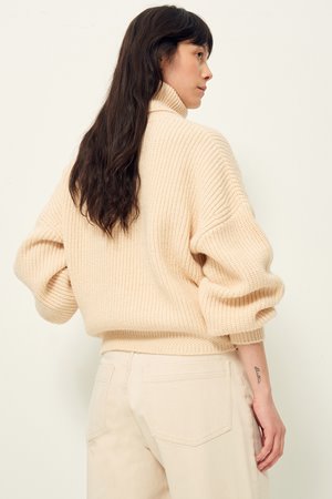 Sessun montfort knit - fleur de sel detail