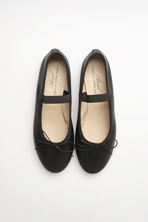 Anniel  ballet flat  black leather Anniel  ballet flat  black leather