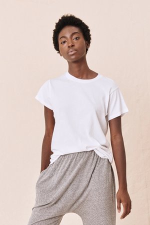 The Great the slim tee true white