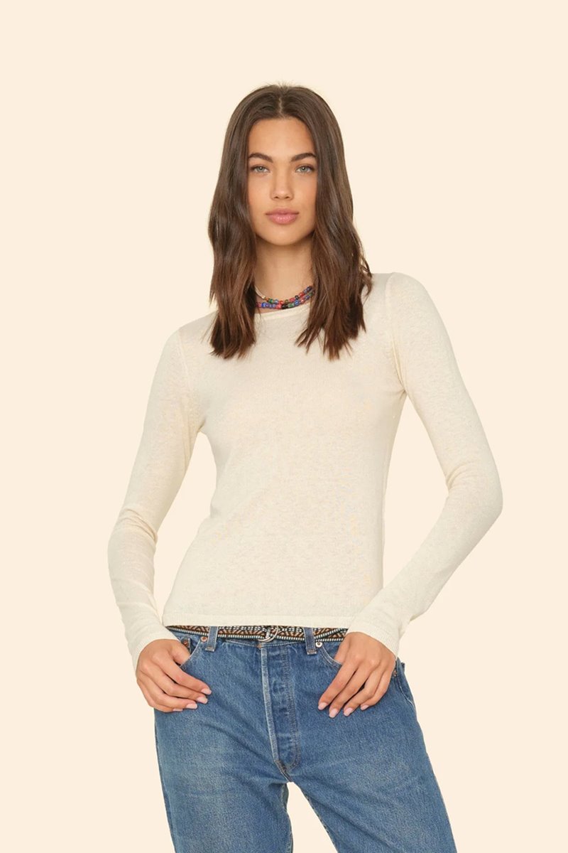 Xirena  crewe sweater cream back