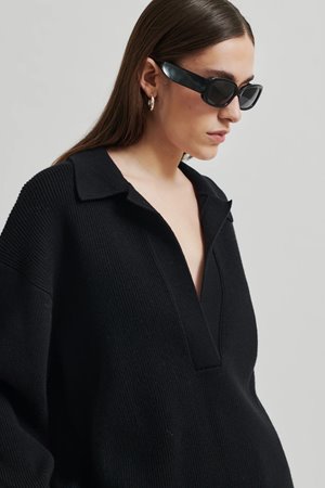 Second Female colada knit black detail Second Female colada knit black detail