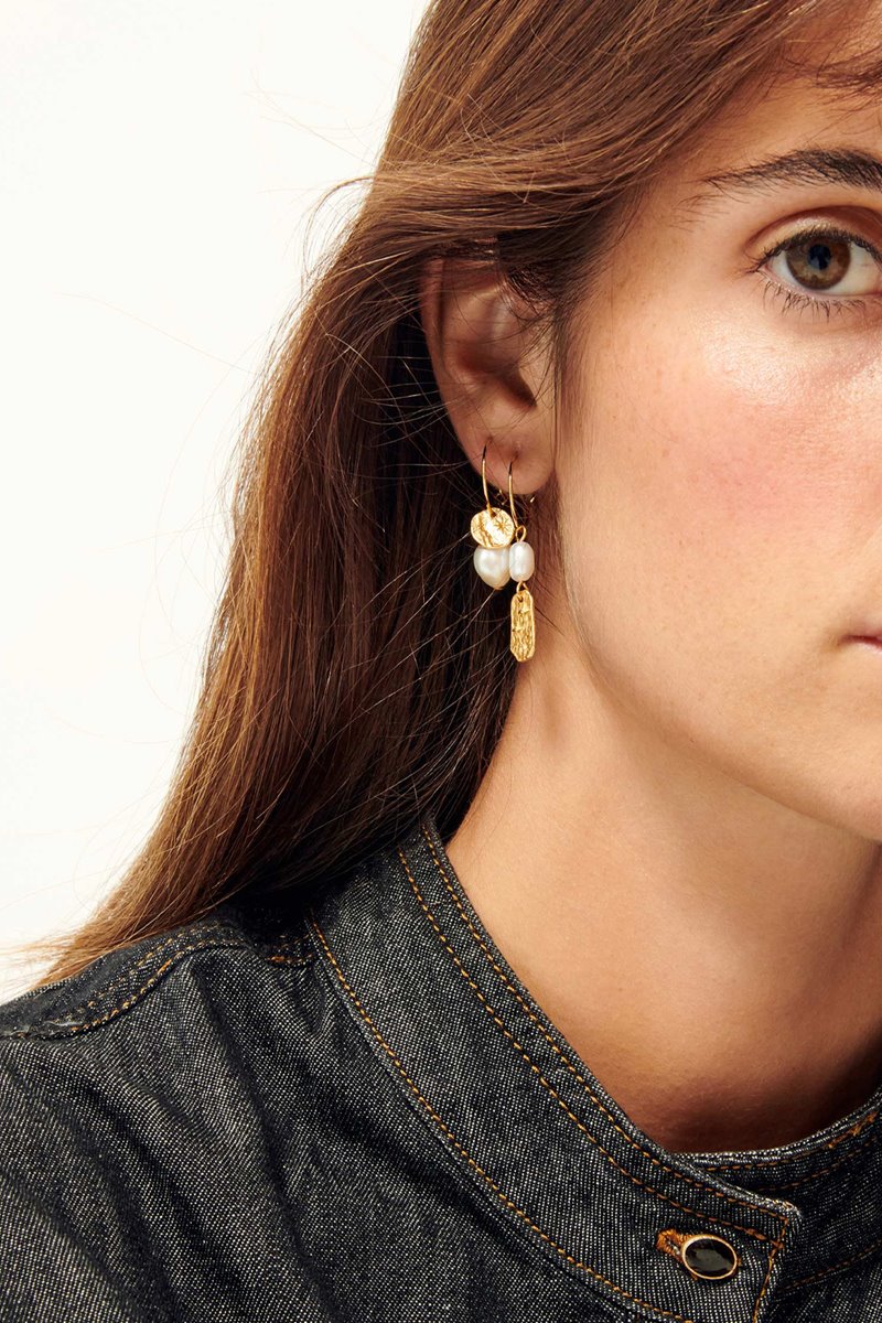 Sessun soren pearl earrings back