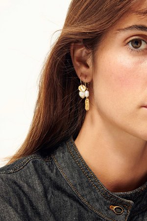 Sessun soren pearl earrings back