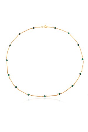 Shyla  venus necklace malachite Shyla  venus necklace malachite