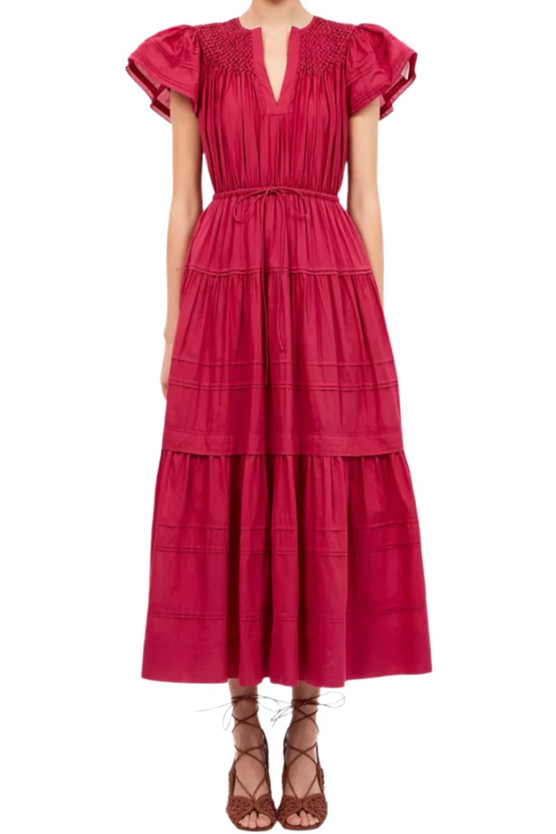 Ulla Johnson marika dress peony  back Ulla Johnson marika dress peony  back