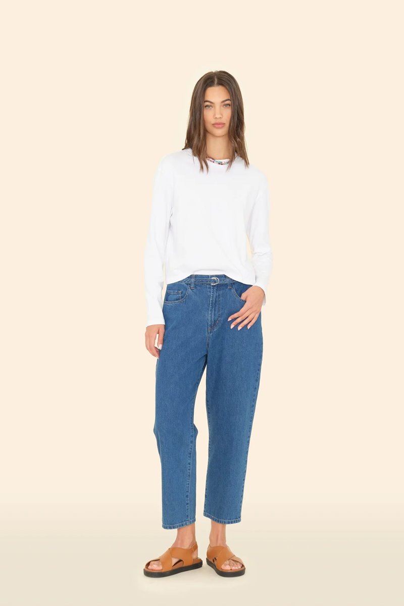 Xirena  brecker pant  durango denim back
