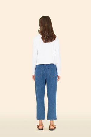 Xirena  brecker pant  durango denim detail