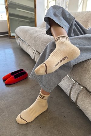 Le Bon Shoppe girlfriend sock - daisy back