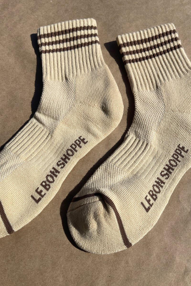 Le Bon Shoppe girlfriend sock - daisy side