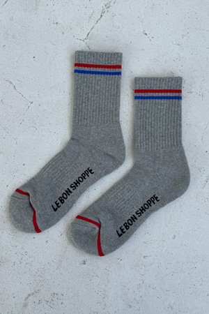 Le Bon Shoppe boyfriend sock true grey  back