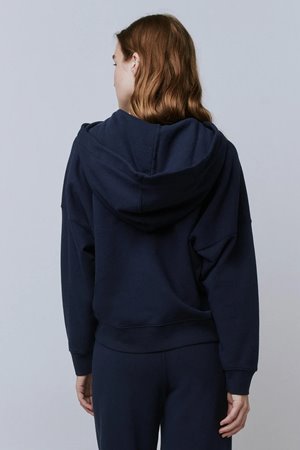 The Great lace up hoodie navy back The Great lace up hoodie navy back
