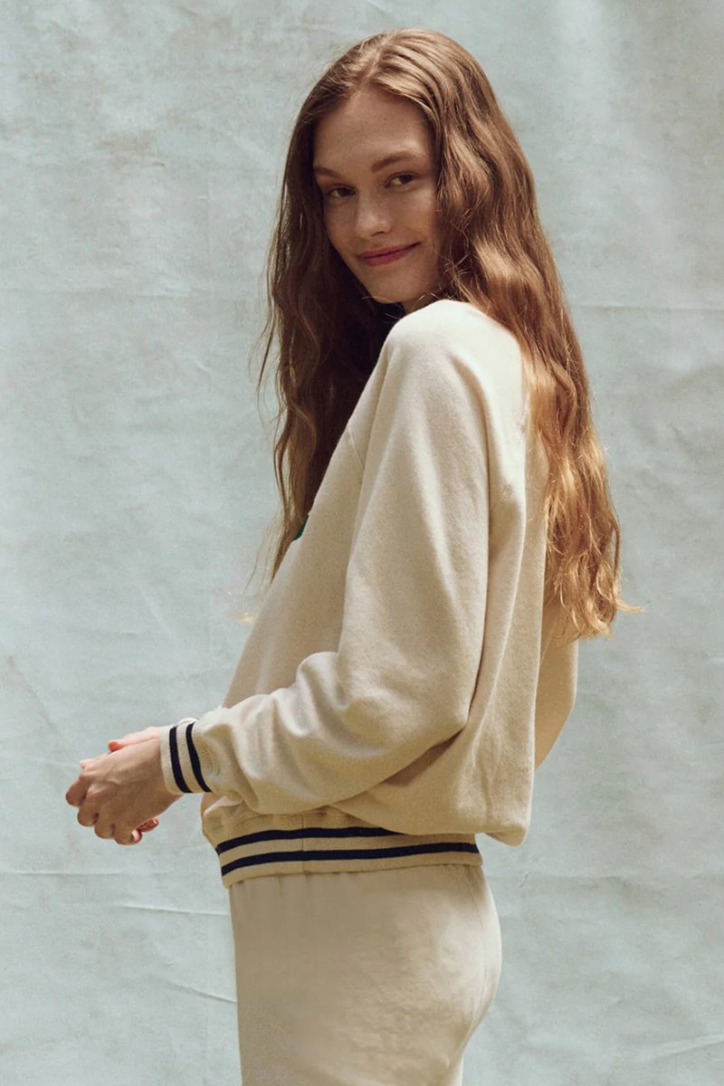 The Great the varisty college sweatshirt back