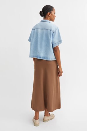 Skall Studio emina skirt warm brown side