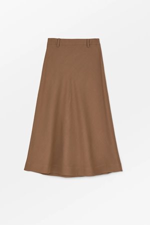 Skall Studio emina skirt warm brown detail