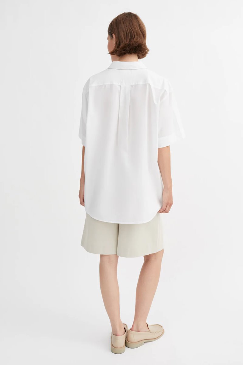 Skall Studio aggie shirt white side