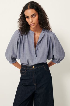 Sessun a view blouse chambray