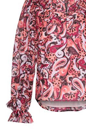 Magali Pascal bernadette blouse  - painted paisley detail