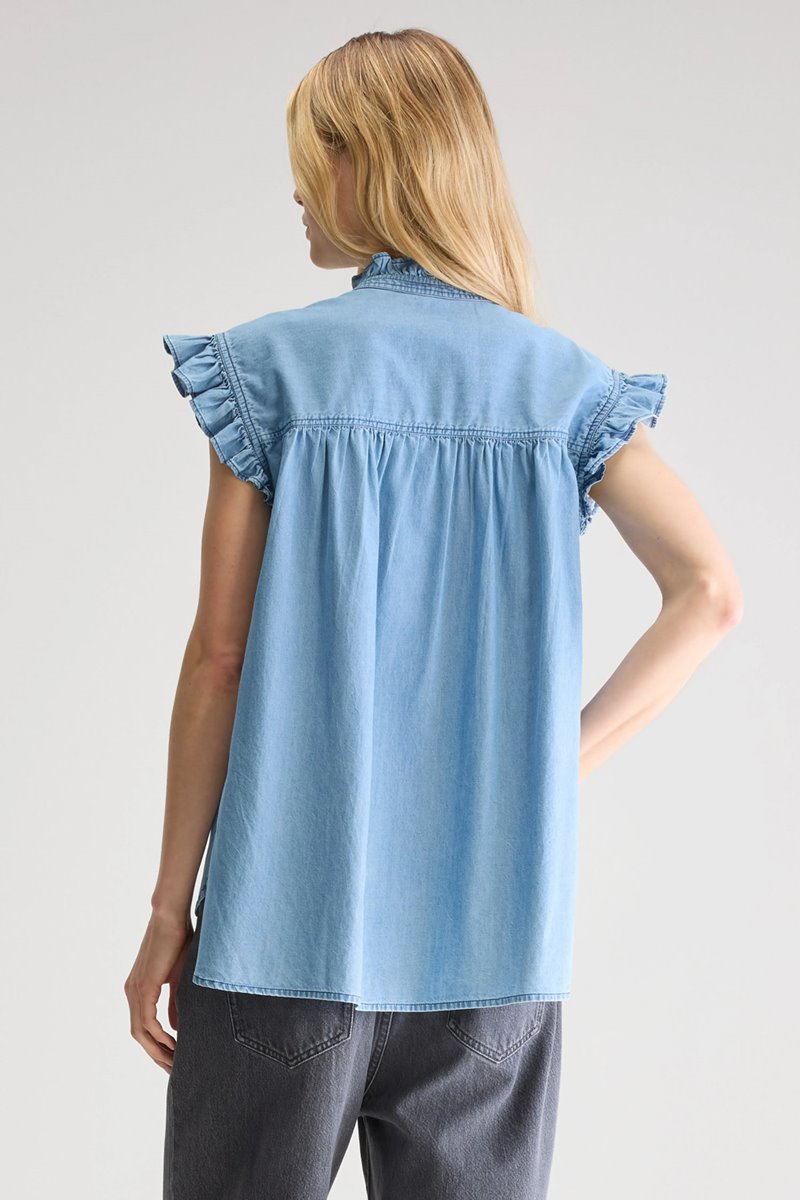 Bellerose coyote blouse chambray side Bellerose coyote blouse chambray side