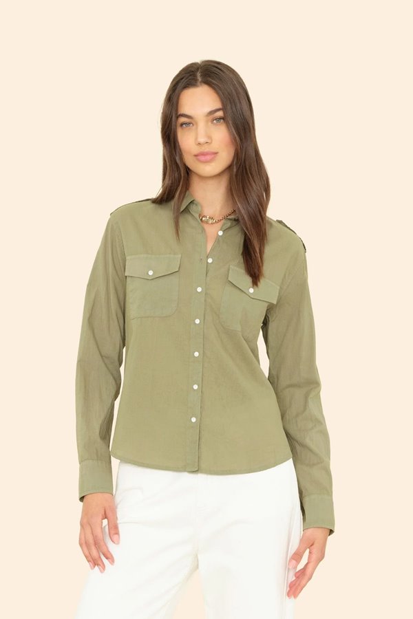 Xirena  phoebe shirt seagrass