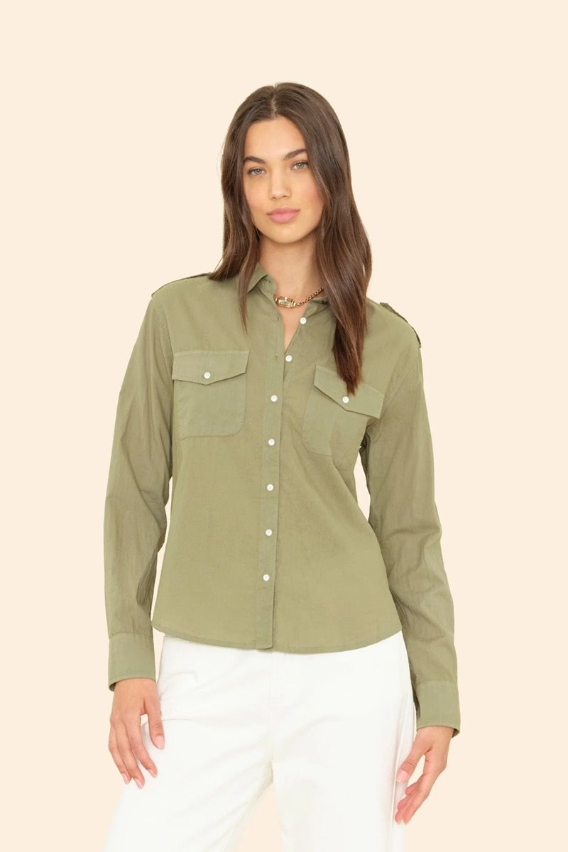 Xirena  phoebe shirt seagrass