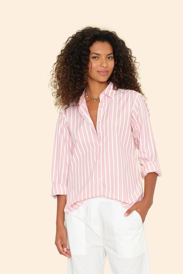 Xirena  beau shirt pink sorbet stripe