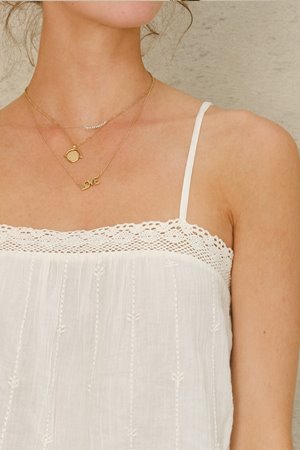 M.A.B.E dacy cami ecru detail M.A.B.E dacy cami ecru detail