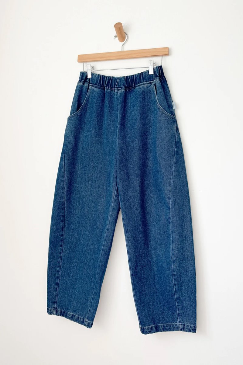 Le Bon Shoppe arc pant  blue denim side