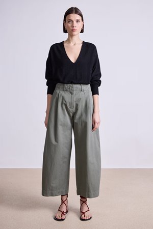 Apiece Apart cropped cybil trouser thyme