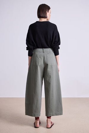 Apiece Apart cropped cybil trouser thyme back