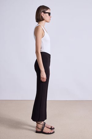 Apiece Apart rene pull on pant deep espresso back Apiece Apart rene pull on pant deep espresso back