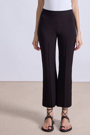 Apiece Apart rene pull on pant deep espresso side Apiece Apart rene pull on pant deep espresso side