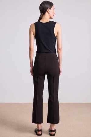 Apiece Apart rene pull on pant deep espresso detail