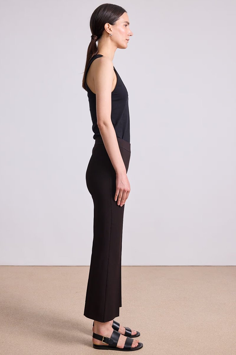 Apiece Apart rene pull on pant deep espresso back