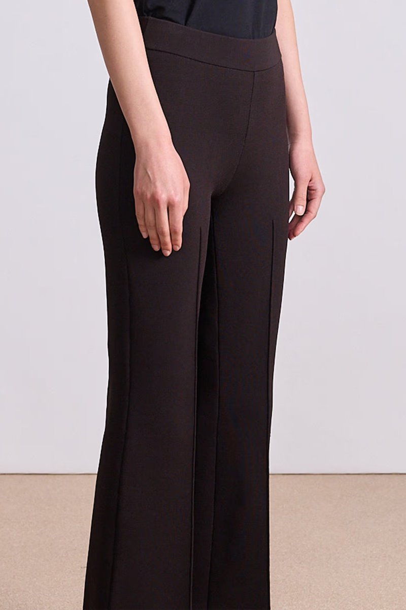 Apiece Apart rene pull on pant deep espresso side