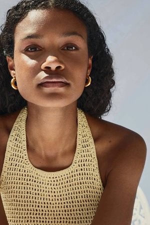 Shyla  monica smooth earrings back