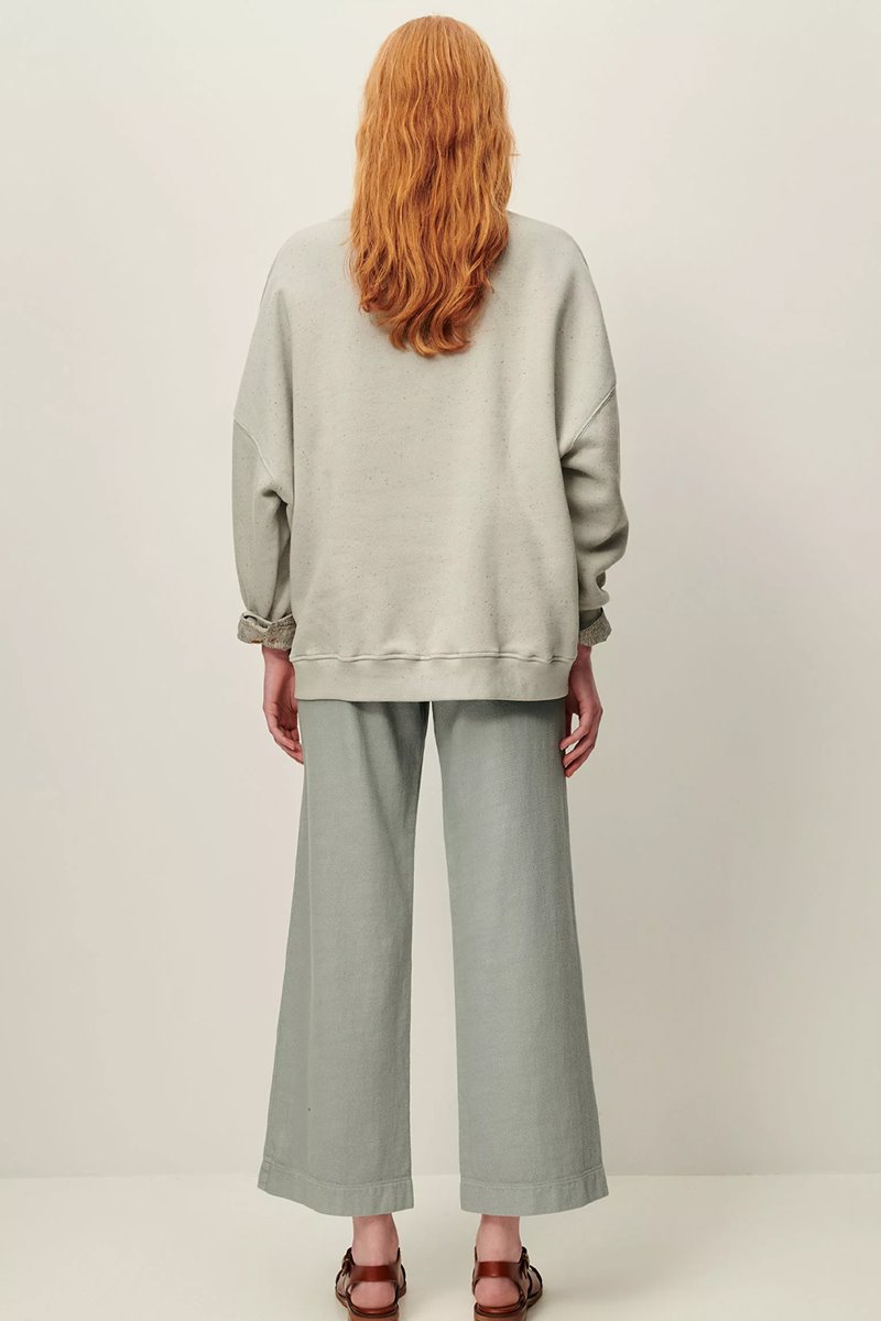 Sessun chebbi sweatshirt  sage side Sessun chebbi sweatshirt  sage side