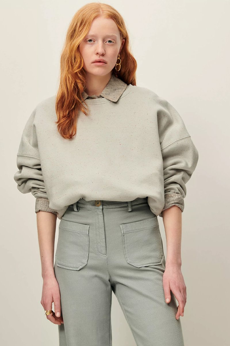 Sessun chebbi sweatshirt  sage back Sessun chebbi sweatshirt  sage back