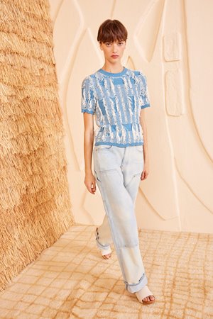 Ulla Johnson rumi knit top bluette side